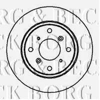 BORG & BECK BBD4080 гальмівний диск