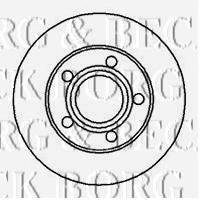 BORG & BECK BBD4182 гальмівний диск