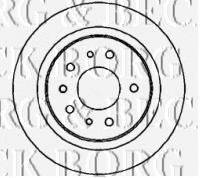 BORG & BECK BBD4319 гальмівний диск
