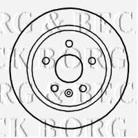 BORG & BECK BBD4757 гальмівний диск
