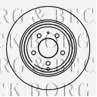 BORG & BECK BBD5062 гальмівний диск