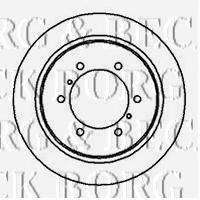 BORG & BECK BBD5118 гальмівний диск