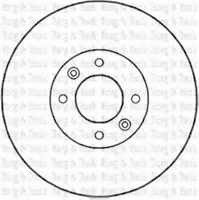 BORG & BECK BBD5234 гальмівний диск