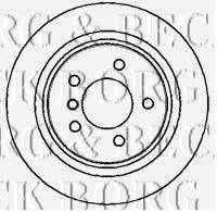 BORG & BECK BBD5716S гальмівний диск
