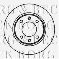 BORG & BECK BBD4012 гальмівний диск