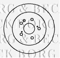 BORG & BECK BBD4100 гальмівний диск