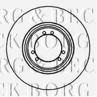 BORG & BECK BBD4498 гальмівний диск