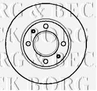 BORG & BECK BBD4843 гальмівний диск