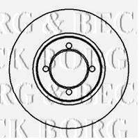 BORG & BECK BBD4859 гальмівний диск