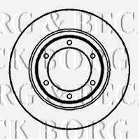 BORG & BECK BBD4884 гальмівний диск