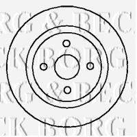 BORG & BECK BBD4955 гальмівний диск