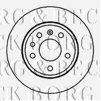 BORG & BECK BBD5085 гальмівний диск