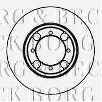 BORG & BECK BBD5154 гальмівний диск