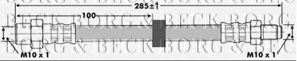 BORG & BECK BBH6874 Гальмівний шланг