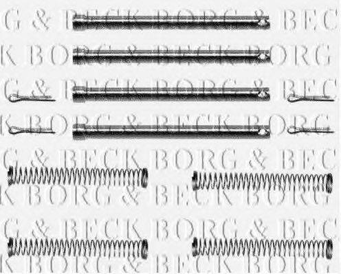 BORG & BECK BBK1156 Комплектуючі, колодки дискового гальма