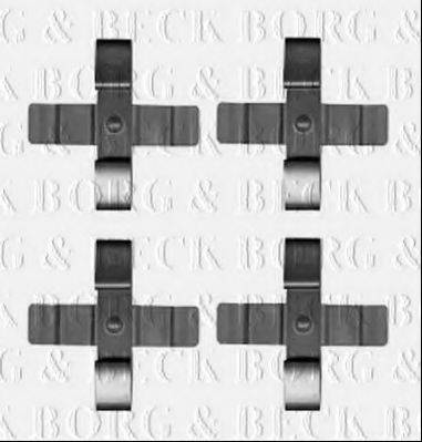 BORG & BECK BBK1603 Комплектуючі, колодки дискового гальма