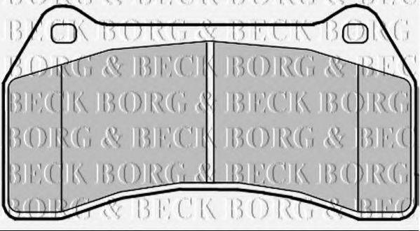 BORG & BECK BBP2357 Комплект гальмівних колодок, дискове гальмо