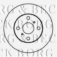 BORG & BECK BBD4053 гальмівний диск