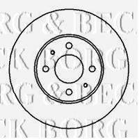 BORG & BECK BBD4097 гальмівний диск