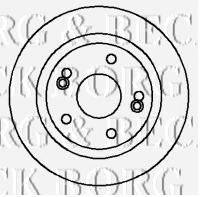BORG & BECK BBD4298 гальмівний диск