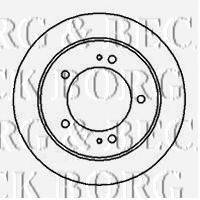 BORG & BECK BBD4324 гальмівний диск