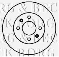 BORG & BECK BBD4428 гальмівний диск