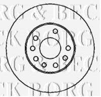 BORG & BECK BBD4436 гальмівний диск