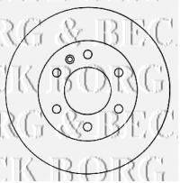 BORG & BECK BBD4570 гальмівний диск