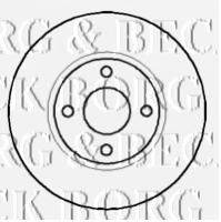 BORG & BECK BBD4575 гальмівний диск