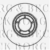 BORG & BECK BBD4623 гальмівний диск