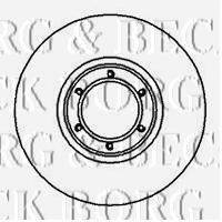 BORG & BECK BBD4842 гальмівний диск