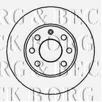 BORG & BECK BBD4857 гальмівний диск