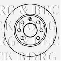 BORG & BECK BBD4858 гальмівний диск