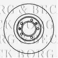 BORG & BECK BBD4878 гальмівний диск