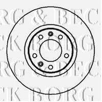 BORG & BECK BBD4977 гальмівний диск