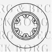 BORG & BECK BBD5046 гальмівний диск