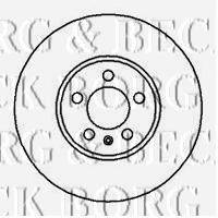 BORG & BECK BBD5060 гальмівний диск