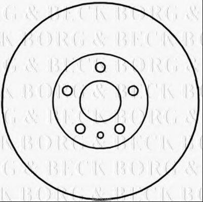 BORG & BECK BBD5340 гальмівний диск