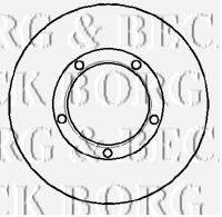 BORG & BECK BBD5850S гальмівний диск