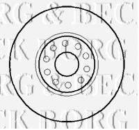 BORG & BECK BBD5883S гальмівний диск