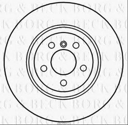 BORG & BECK BBD6041S гальмівний диск