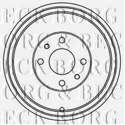 BORG & BECK BBR7218 Гальмівний барабан