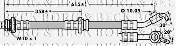 BORG & BECK BBH7137 Гальмівний шланг