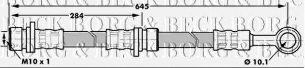 BORG & BECK BBH7180 Гальмівний шланг