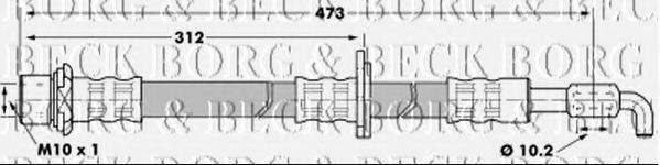 BORG & BECK BBH7221 Гальмівний шланг