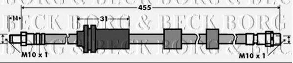 BORG & BECK BBH7391 Гальмівний шланг