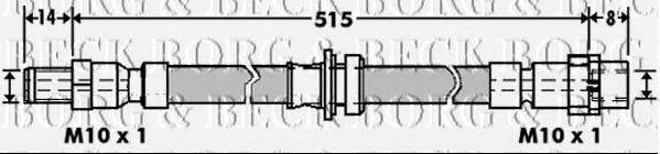 BORG & BECK BBH7396 Гальмівний шланг