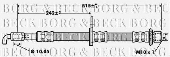 BORG & BECK BBH7417 Гальмівний шланг