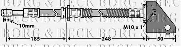 BORG & BECK BBH7462 Гальмівний шланг