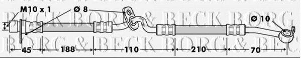 BORG & BECK BBH7484 Гальмівний шланг
